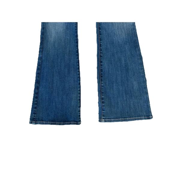 Y2K American Eagle Flare Bootcut Kickboot Stretch Denim Jeans Low Rise 6 Short - Picture 3 of 8